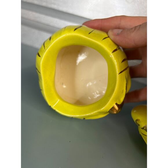 Vintage Garlic Keeper Anthropomorphic Jar Stinky Face Clothes Pin Nose - Picture 6 of 12